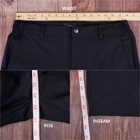 Cuts Clothing AO Joggers Mens Large Tapered Slim Fit Performance Black Pants - Picture 14 of 14